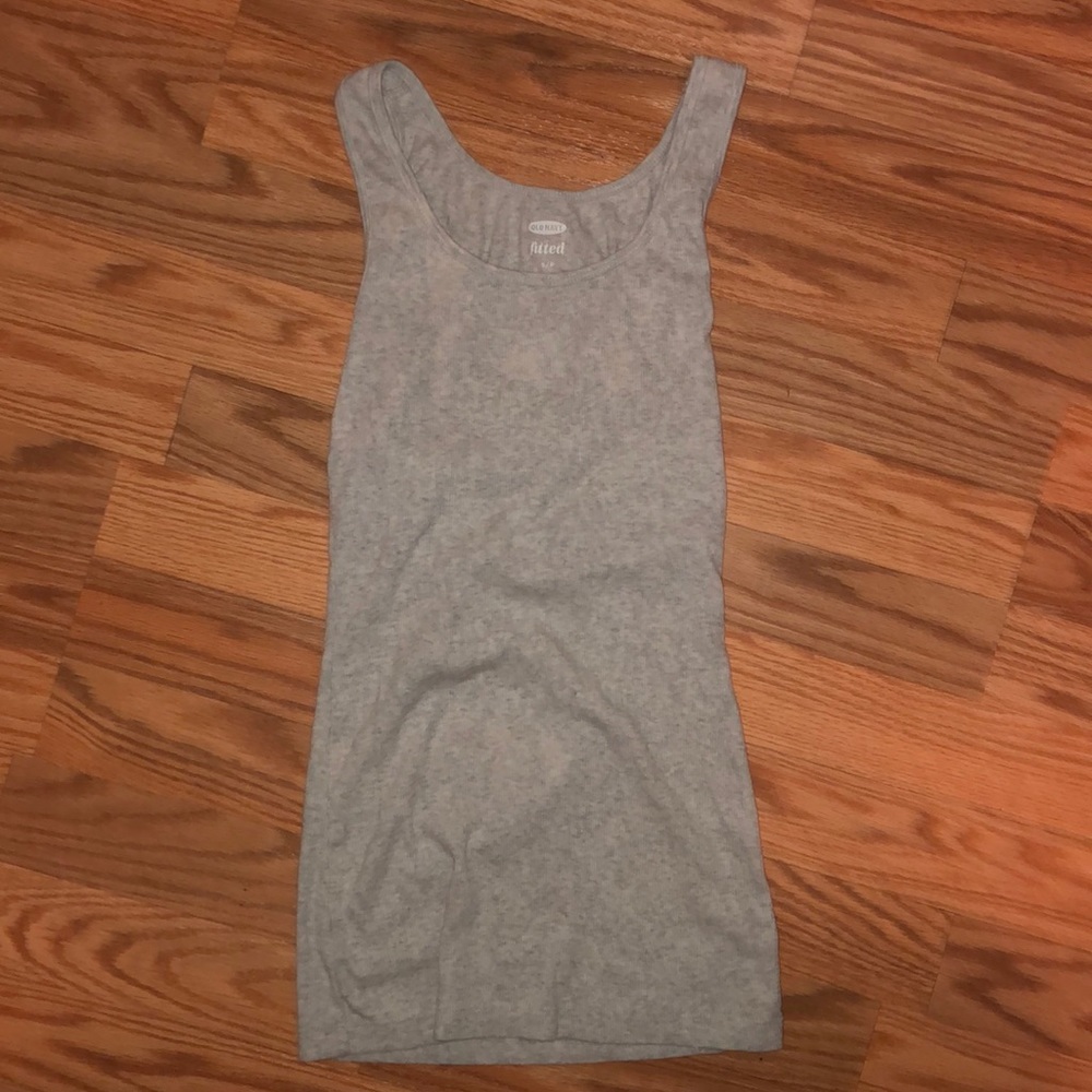 Old Navy Light Grey Fitted Tank